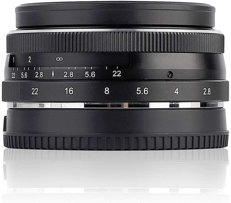 Meike Optics 19610004 Objektiv 28mm f2.8 MFT Schwarz, MFT