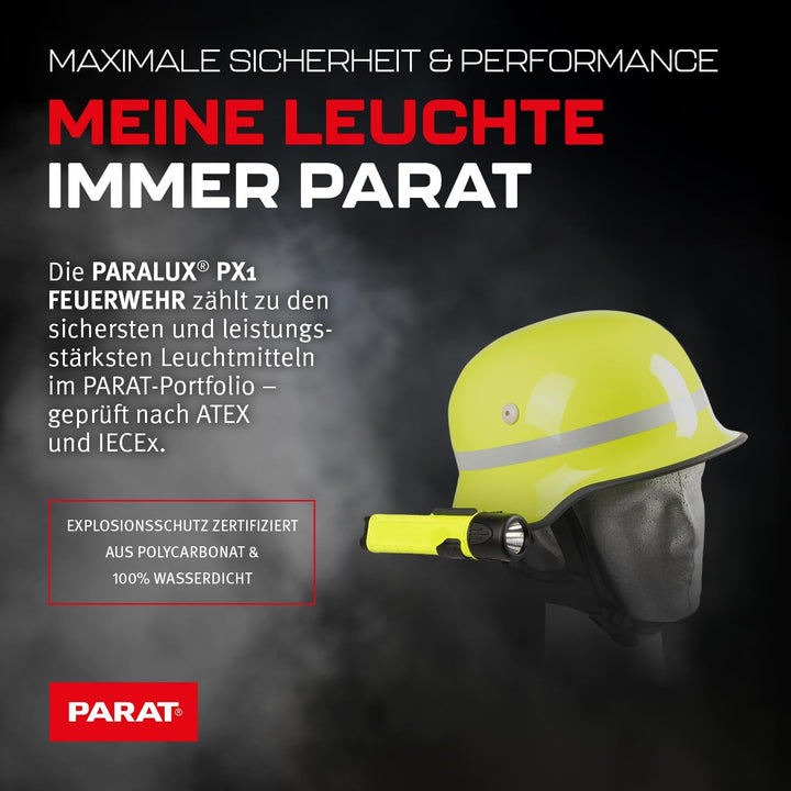 PARAT PARALUX® PX1 FEUERWEHR Set für Schuberth F120 Pro/F130 Rechts | LED Arbeitsleuchte mit 120 Lum