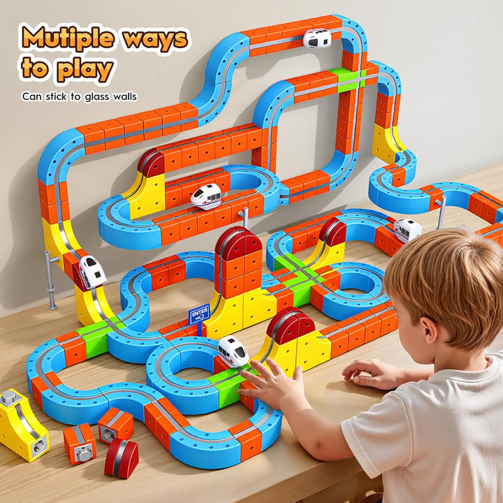 150 Pcs Flexible Cube Track, Ostergeschenke für Kinder Spielzeug ab 3 4 5 6 7 8 Jahre Junge Mädchen