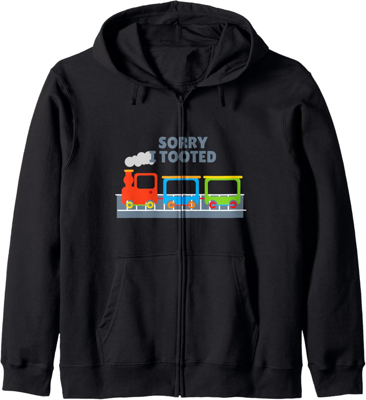 Model Railroad Gift For Train Lovers Sorry I Tooted Train Kapuzenjacke