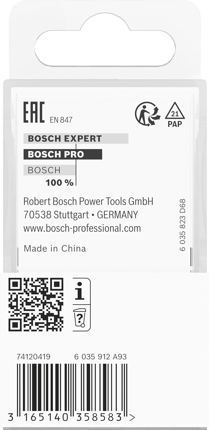 Bosch Professional 1x Kantenformfräser Standard for Wood (für Holz, Radius 6.3mm, Breite 15.1mm, Arb