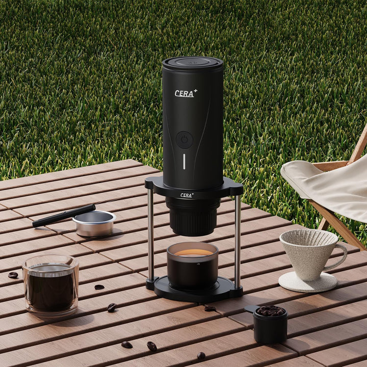 CERA+ Kaffeeständer mit schwerer Basis,tragbar für Espresso&Pour Over,Rutschfester klappbarer Drippe
