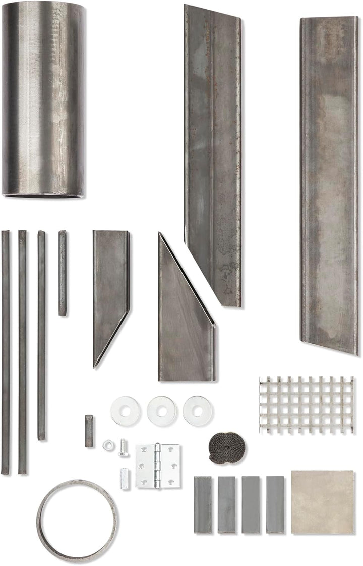 Pelletfackel Feuerrohr Bausatz mit Glas