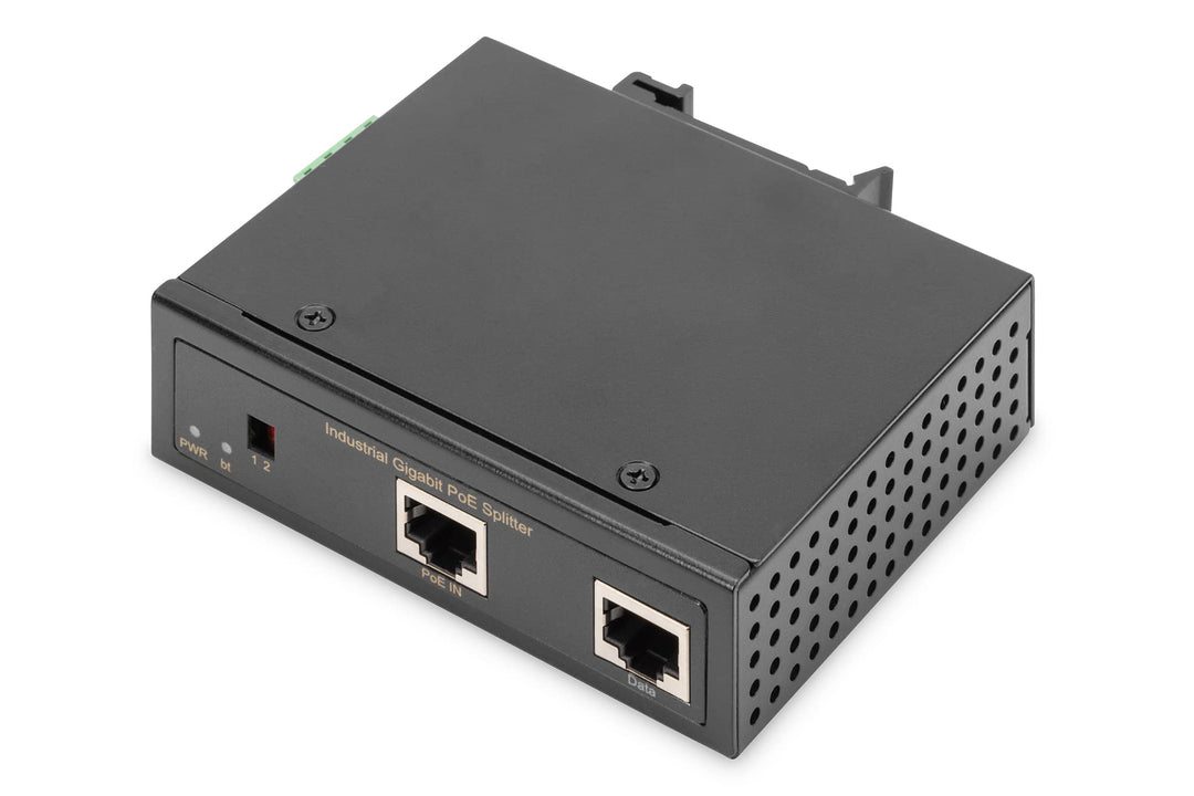 DIGITUS Industrieller Gigabit PoE++ Splitter 802.3bt PoE-Splitter Power over Ethernet