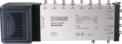SCHWAIGER -SEW4058 531- SAT Multischalter 5 → 8 | verteilt 1 Satellitenposition auf 8 Ausgänge | Ein