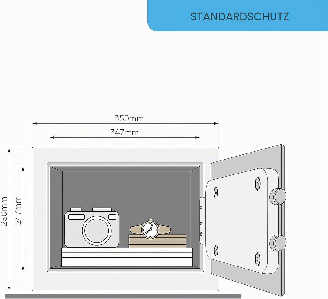 Yale Elektronischer Gästetresor - Medium - YSG/200/DB2 - Schwarz - Standardsicherheit Medium New Ver