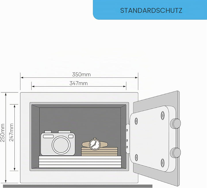 Yale Elektronischer Gästetresor - Medium - YSG/200/DB2 - Schwarz - Standardsicherheit Medium New Ver
