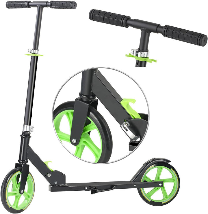 PEARL Cityroller: Klappbarer City-Roller, XXL-Räder, Ständer, Trageriemen, bis 100 kg (Scooter Ständ