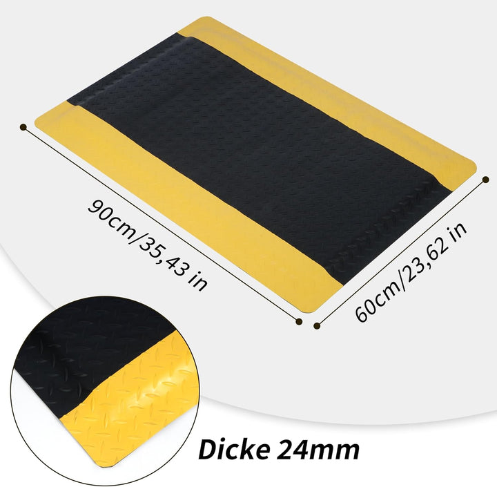 ybaymy 60 × 90 cm Ergonomische Arbeitsmatte Anti-Ermüdungsmatte mit Noppen Stehmatte rutschfeste Sch