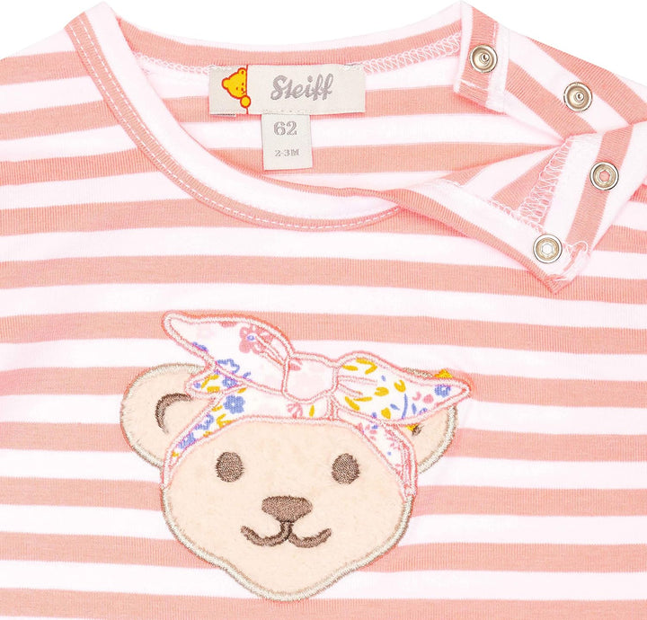 Steiff Baby-Mädchen Kurzarm Kleid 86 Salmon Rose, 86 Salmon Rose