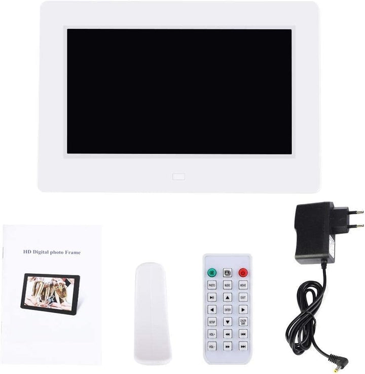 Digitaler Bilderrahmen 7 Zoll,Elektronischer Bilderrahmen Album 1080P HD 16:9 Digital Kinder Fotorah