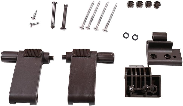 Griffhebel-set und Konsolen-Set Braun Ersatzteil für Braas Atelier-Fenster Kompatibel mit BA/DA 1992