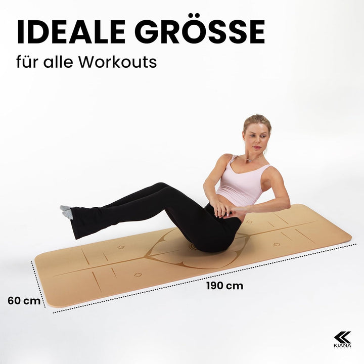 Yoga Matte aus Deutscher Entwicklung – Rutschfeste & gelenkschonende Yogamatte – 2 Komfort-Dicken (1