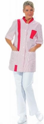 Leiber Hosenkasack 1/2 Arm Webstreifen, 200g/m² 38 Rot/Weiss, 38 Rot/Weiss