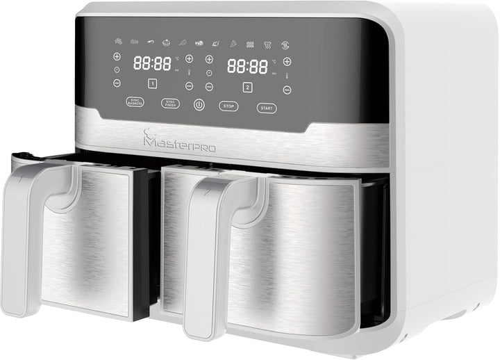MasterPRO Rocket Duo 900 - Doppelöl ohne Öl - Weiss - 9 l und 2400 W Kapazität
