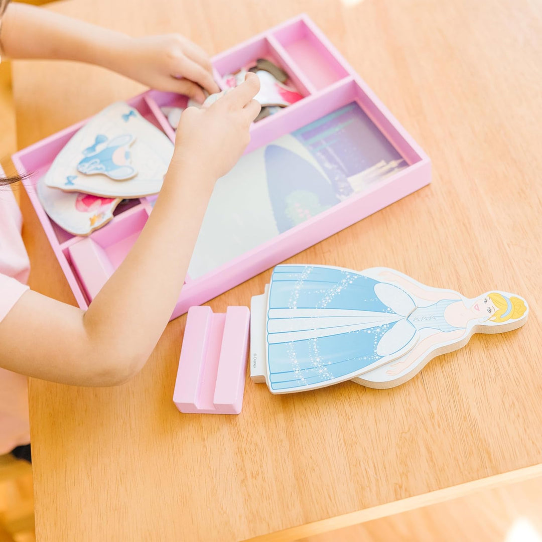 Cinderella Wooden Magnetic Dress-Up Play Set by Melissa & Doug