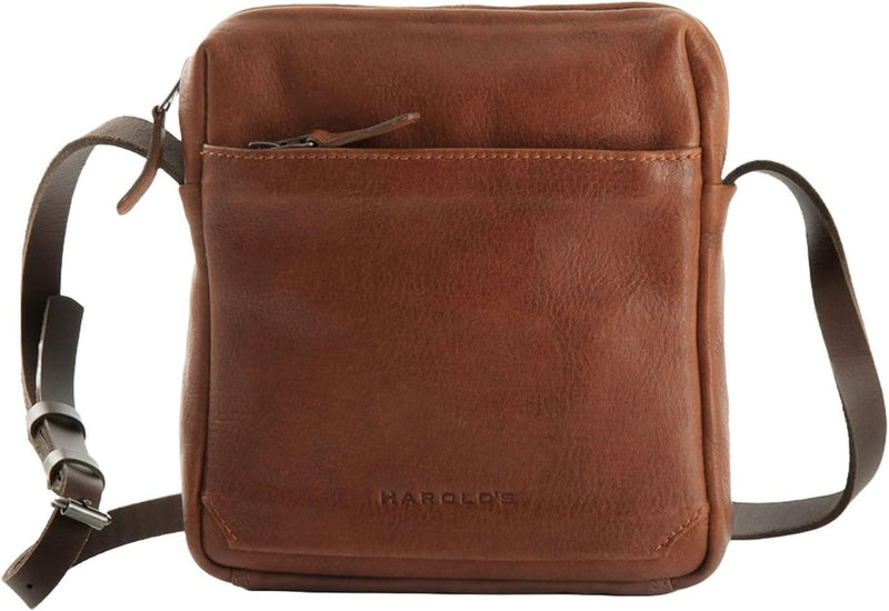 Harolds Ivy Lane Crossbag - Schultertasche 21 cm Cognacbraun., Cognacbraun.