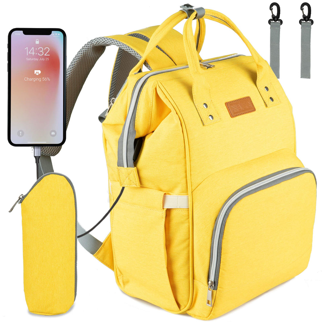 NEVEQ Baby Wickelrucksack, Babytasche für Reise, Wickeltasche Grosse Kapazität, Multifach Reise Ruck