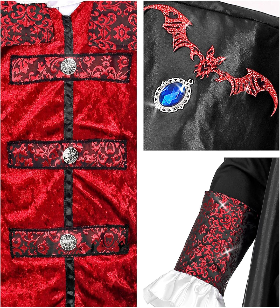 W WIDMANN MILANO Party Fashion - Kostüm Vampire Lord, Dracula, Faschingskostüme, Halloween XXL, XXL