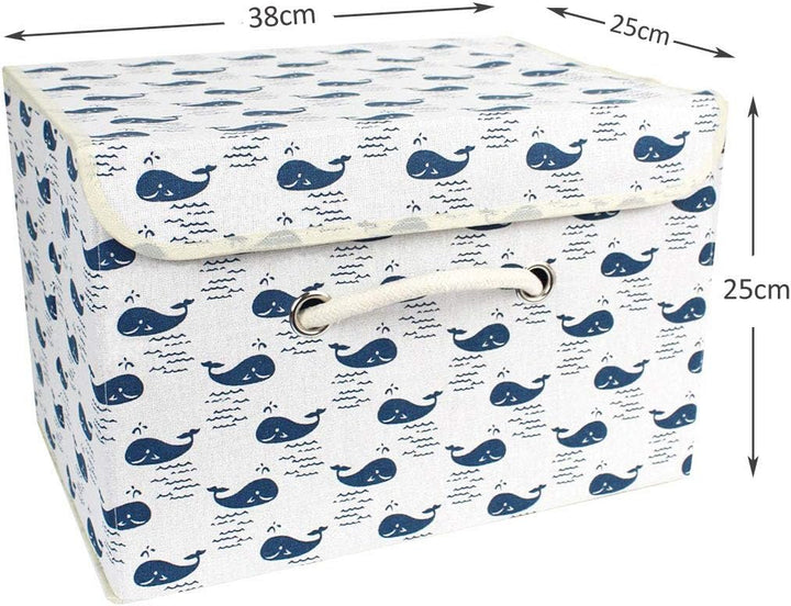 Aufbewahrungskiste Spielzeugkiste Faltbar Aufbewahrungsbox mit Deckel Kinder Spielzeug Organizer Auf