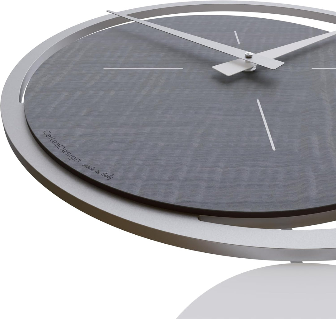 CalleaDesign - Eclipse Pendeluhr, grau Wurzelholz, Grau Wurzelholz