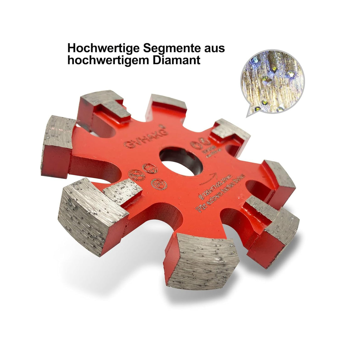 Diamant Frässcheibe/Räumscheibe120mm, 17 mm Räumscheibe 8 Segmente Für Fussbodenheizung Sehr harte B