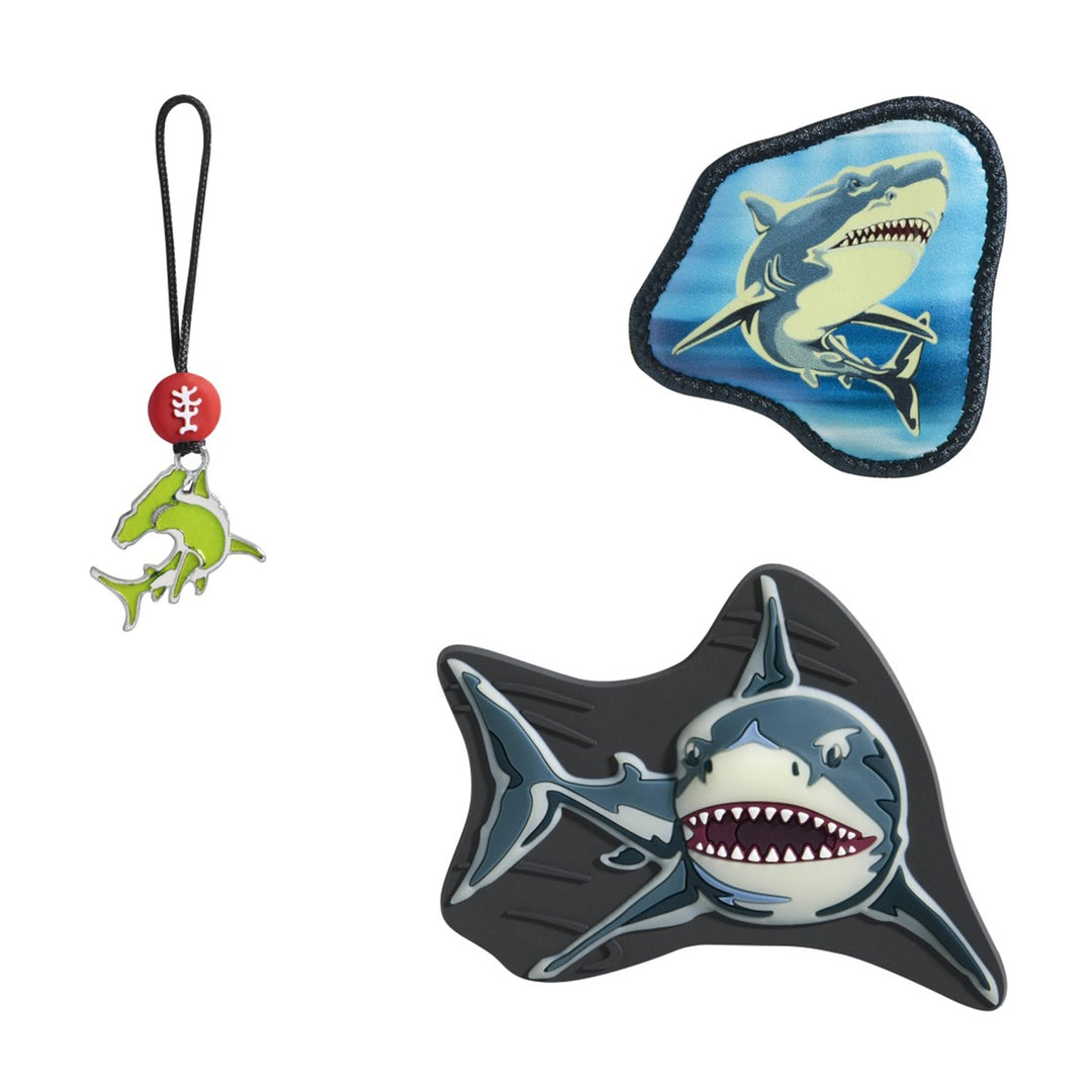 Step by Step Magic Mags Glow „Shark Dexter“, 3-teilig, 2 Magnet-Applikationen und 1 Anhänger, Hai, M