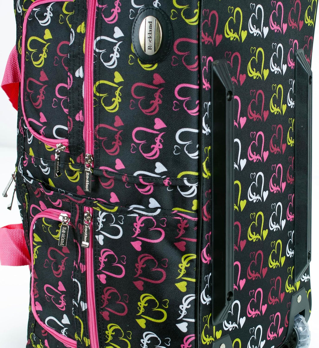 Rockland Melbourne Hardside erweiterbares Gepäck mit Rollen, Herz1, 22" 55,9 cm (22 zoll) Herz1, 55,