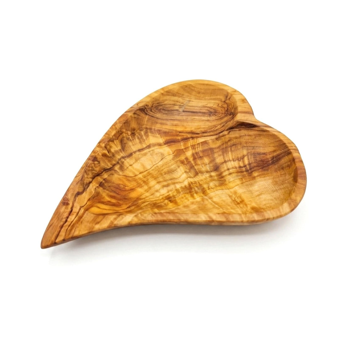 Budawi® Olivenholzschale Herz 16cm Schale Dekoschale Herzschale Olivenholz Ablage