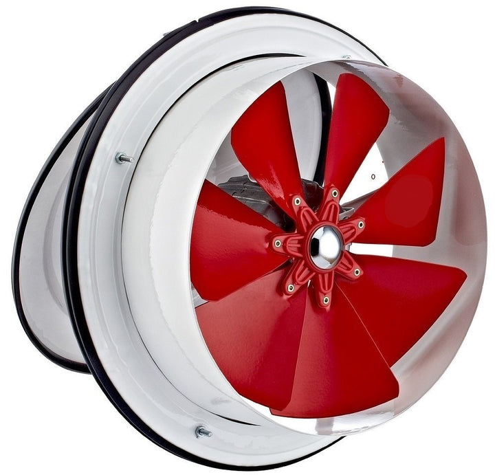 Uzman-Versand 160mm Wandventilator mit Klappe Fenstergebläse Fenster Tür Decke Lüfter Wandlüfter mit