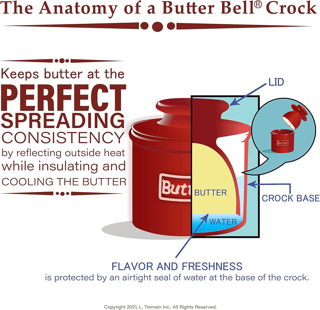 Butter Bell - Der originale Butter Bell Topf von L Tremain, eine französische Keramik-Butterdose mit
