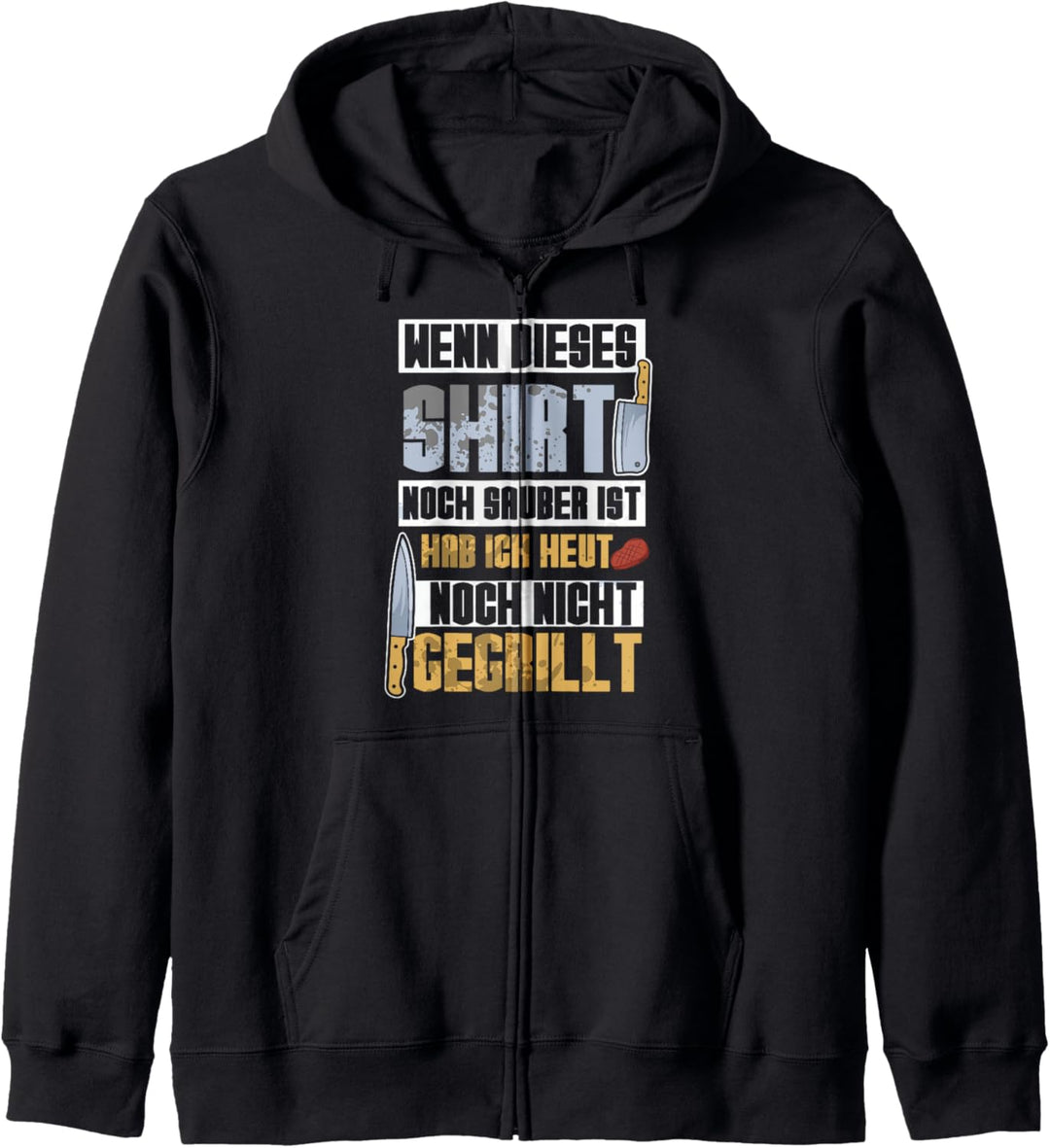 Grillbekleidung BBQ - Grillmeister Papa Grillen Kapuzenjacke