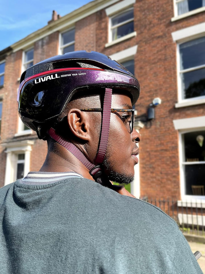 LIVALL Evo21 Fahrradhelm Purple M 54 - 58 cm Single, Purple M 54 - 58 cm Single