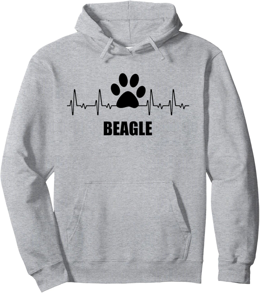 Hundefreunde Herzschlag - Beagle Pullover Hoodie