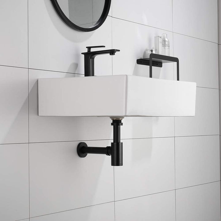Keymark Design Siphon [Extra Lang 200mm Tauchrohr], Universal Messing Designsiphon Syphon Sifon für