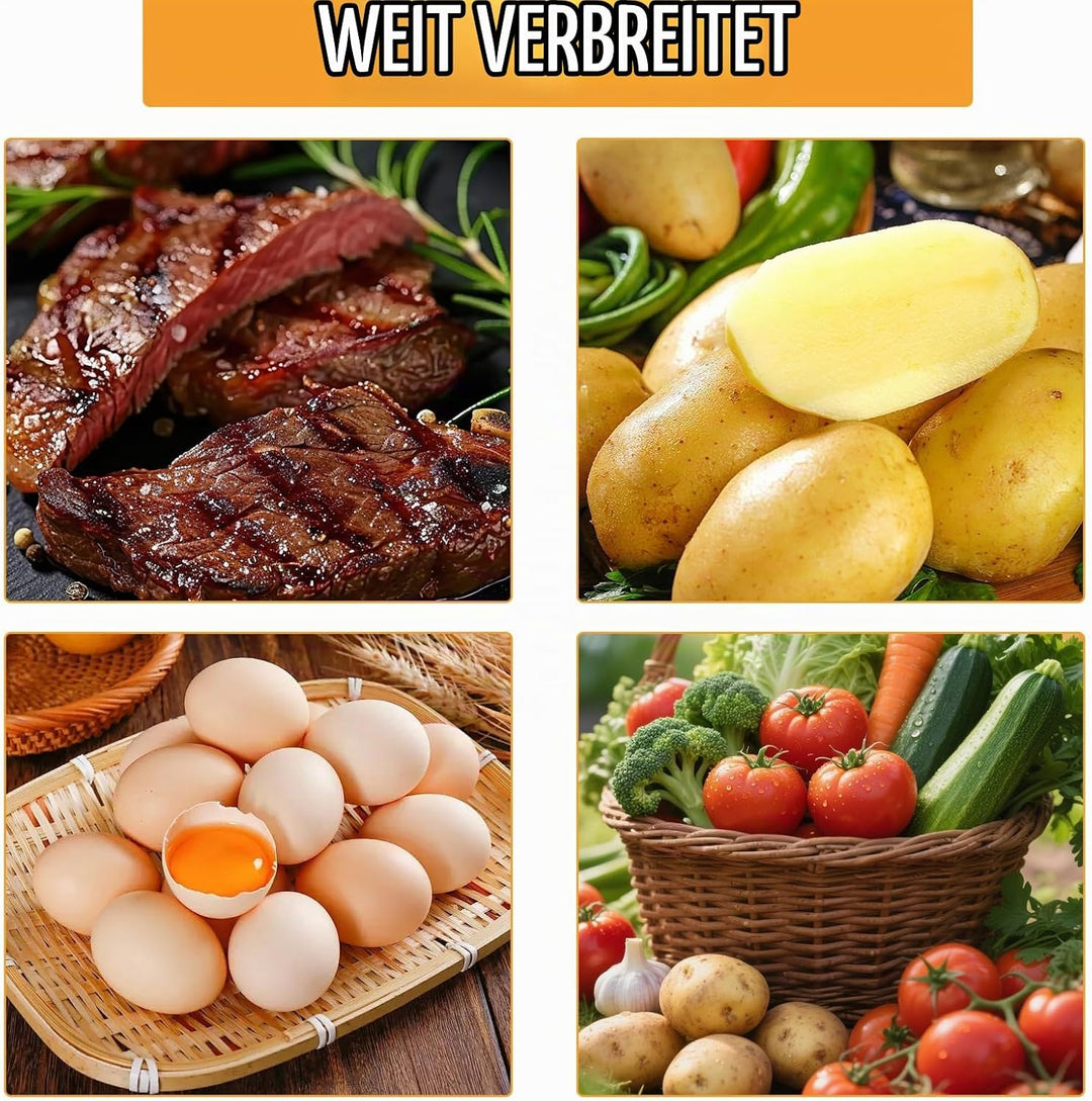 Steakpfanne Gusseisen 20×20 cm Grillpfanne mit Klappbarem Holzgriff Viereckige Grill Pan Induktion F