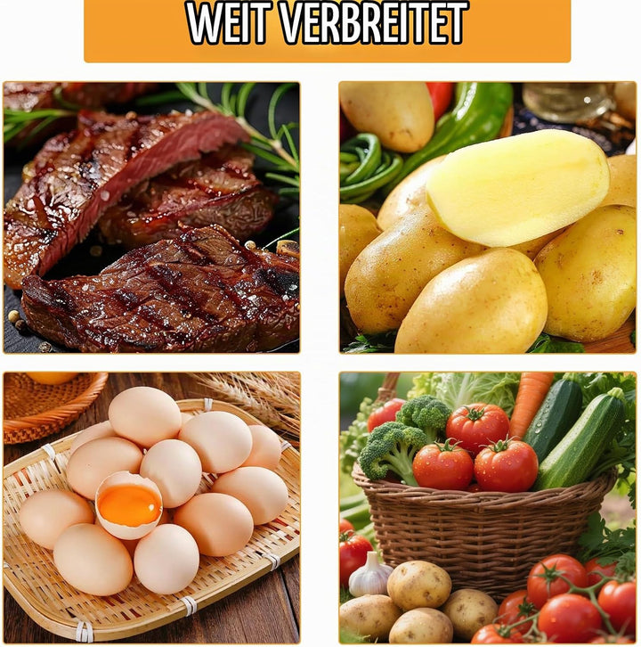 Steakpfanne Gusseisen 20×20 cm Grillpfanne mit Klappbarem Holzgriff Viereckige Grill Pan Induktion F