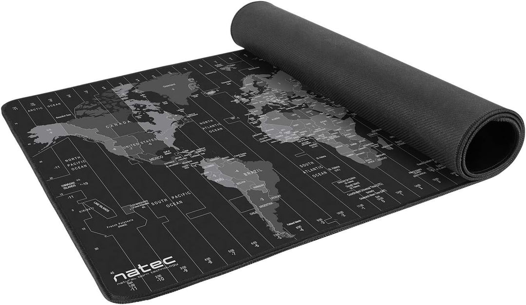 Natec Office Mouse Pad - Time Zone Map 800 x 400