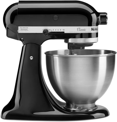 KitchenAid CLASSIC 4,3 L-Küchenmaschinen mit kippbarem Motorkopf, 4.3 L, schwarz Schwarz