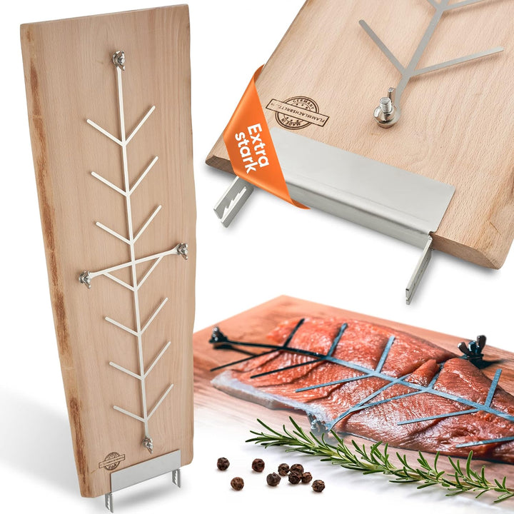 Flammlachsbrett Buche extra gross (Holz), Holz