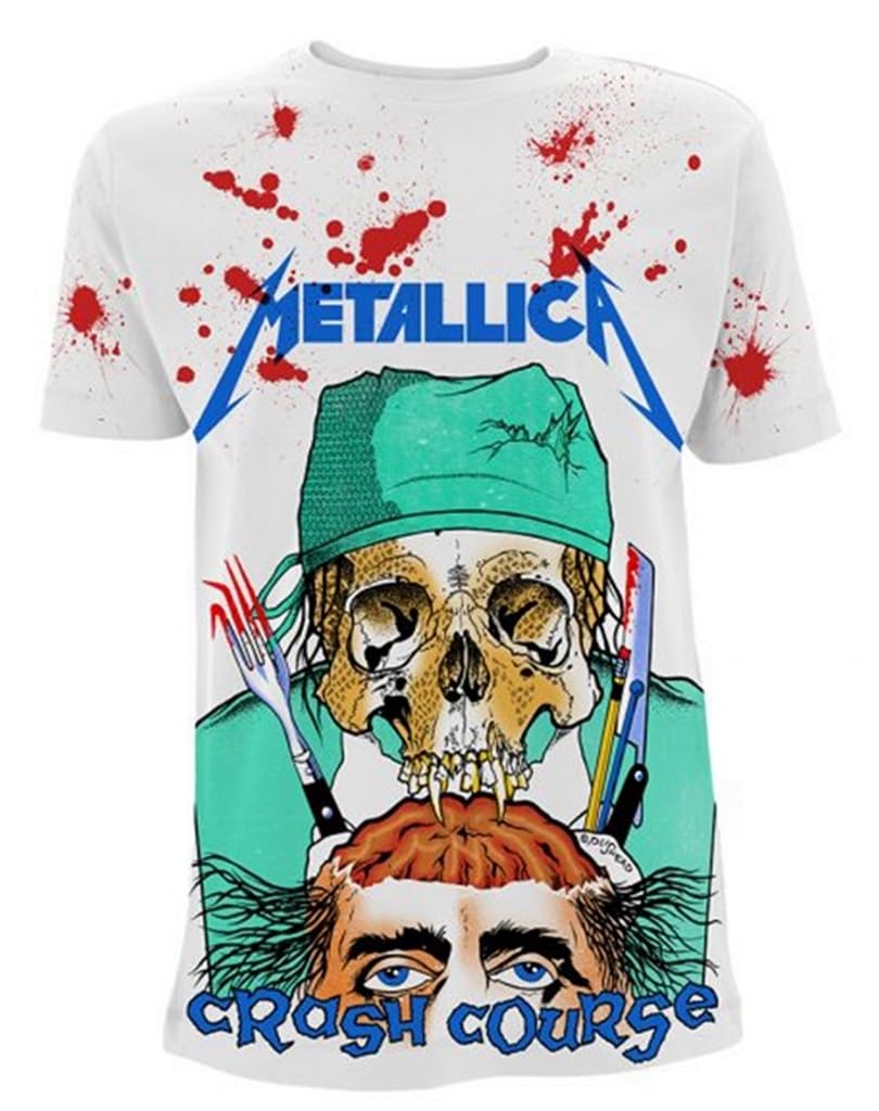 Metallica 'Crash Course In Brain Surgery' (Weiss) T-Shirt