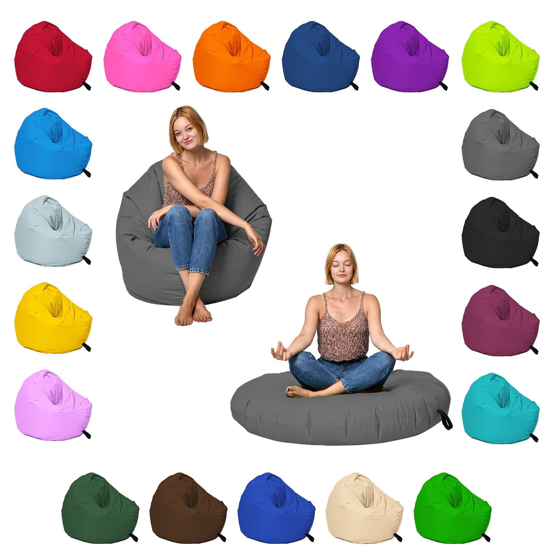 Momiralland Sitzsack 2 in 1 Funktion für bequemes Sitzen & Liegen – Indoor & Outdoor da er Wasserfes