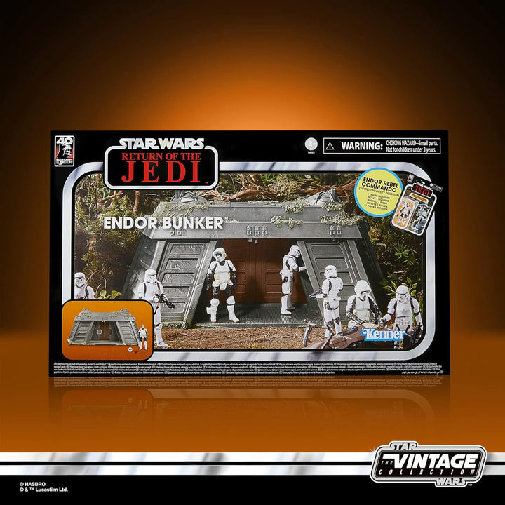 Hasbro Star Wars Episode VI Vintage Collection – Playset Endor Bunker mit Endor Rebel Commando (Scou