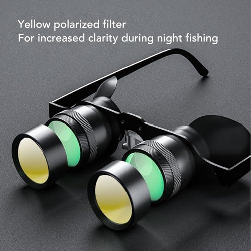 Zoom Optics Fernglasbrille, 3 Fach Zoom Opernbrille, Fernglasbrille mit Polarisierter Linse, Freihän