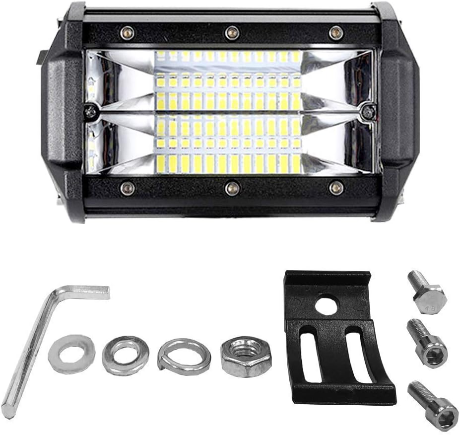 4x 72W Offroad Scheinwerfer LED Arbeitsscheinwerfer Zusatzscheinwerfer Aussenlampen Aluminium Druckg