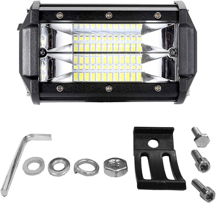 4x 72W Offroad Scheinwerfer LED Arbeitsscheinwerfer Zusatzscheinwerfer Aussenlampen Aluminium Druckg