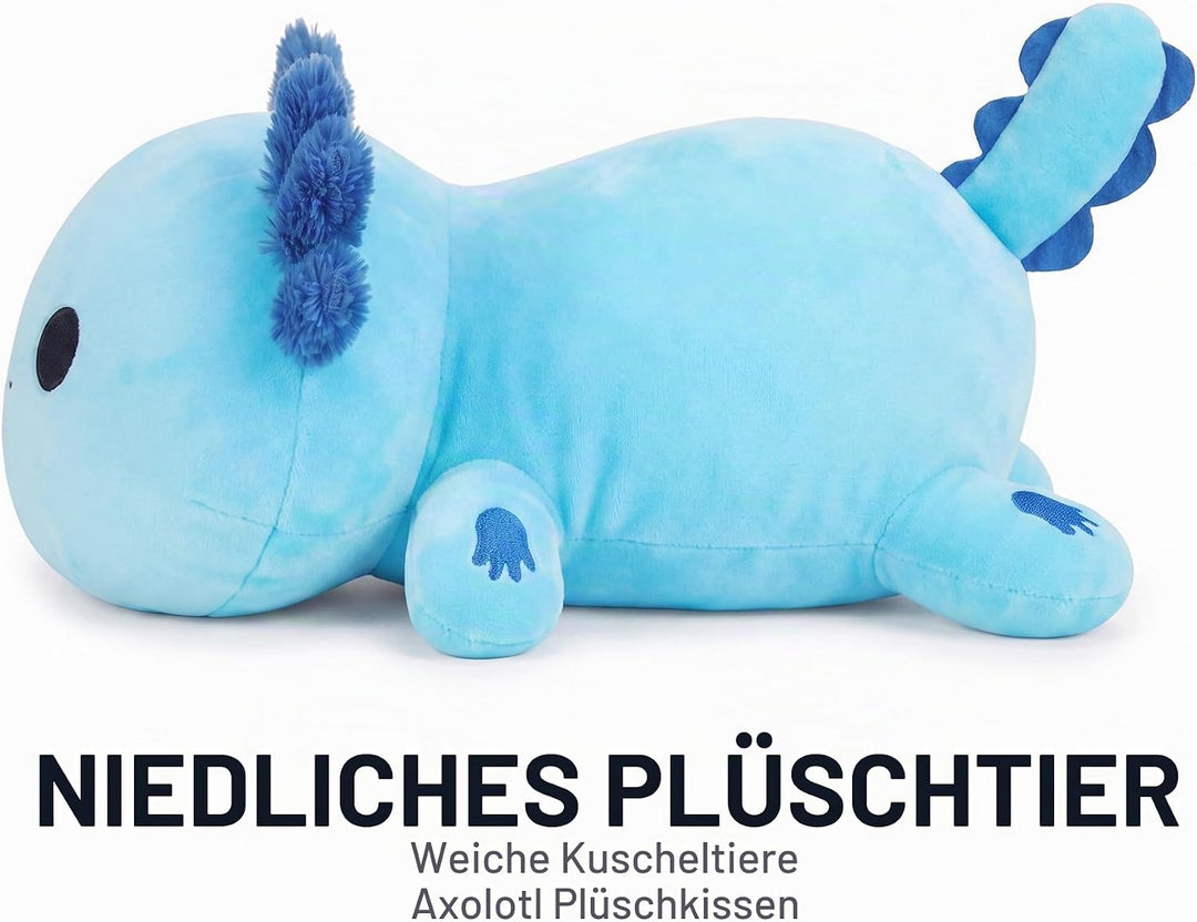 shownicer Plüschtier Axolotl Kuscheltier Stofftier Kawaii Axolotl Plüsch Kissen Spielzeug Geschenk f