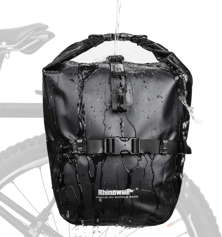 Rhinowalk 20L Fahrradtasche Wasserdicht Gepäckträgertasche Fahrrad Gepäckträger Seitentaschen Rollto