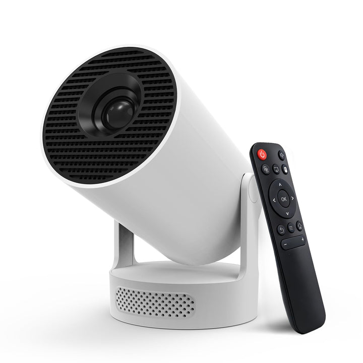 Mini Beamer Unterstützt 4K 1080P, Tragbarer Projektor mit 5G WiFi 6 und BT 5.4, Mini Projektor mit A