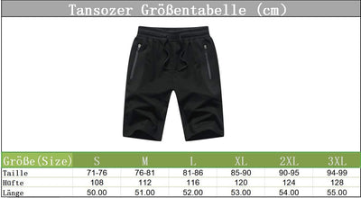 Tansozer Kurze Hosen Herren Shorts Mit Taschen S Schwarz 02, S Schwarz 02